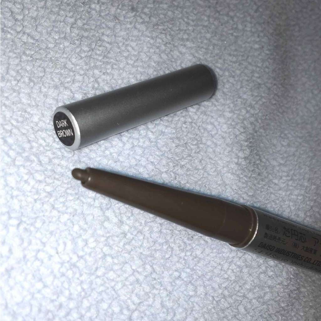 だ円芯 アルミ アイブローペンシル/DAISO/アイブロウペンシルを使ったクチコミ(1枚目)