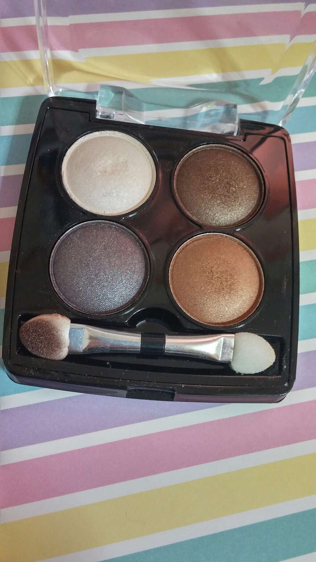 エルファー パールインアイシャドウ/DAISO/アイシャドウパレットを使ったクチコミ（2枚目）