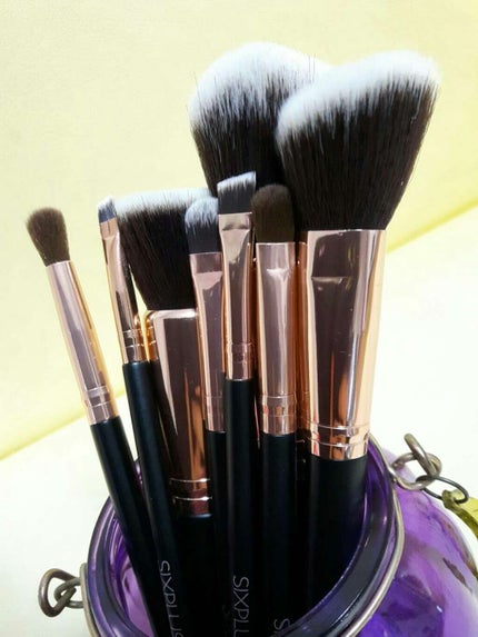 貴族のゴールド メイクブラシ11本セット 化粧ポーチ付き/SIXPLUS/メイクブラシを使ったクチコミ(1枚目)