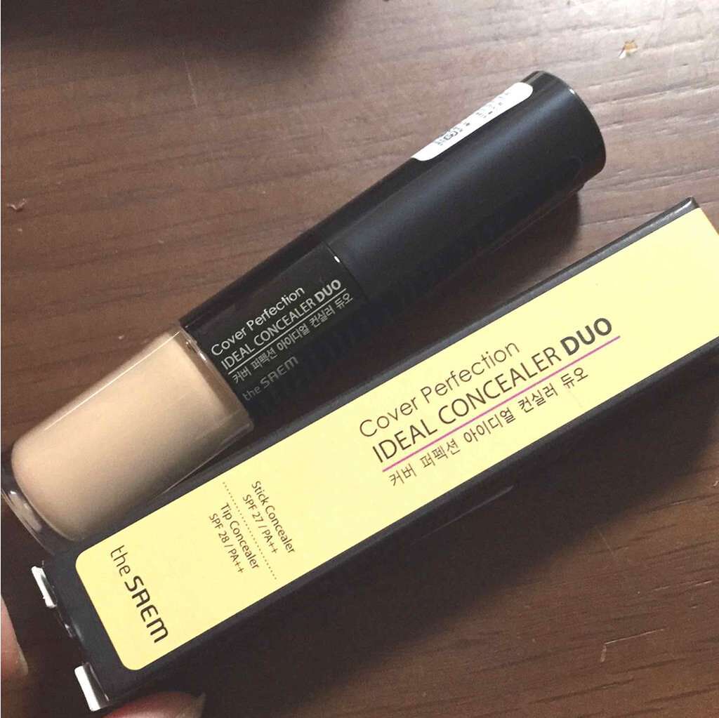 カバーパーフェクション アイディールコンシーラー デュオ/the SAEM/スティックコンシーラーを使ったクチコミ（1枚目）
