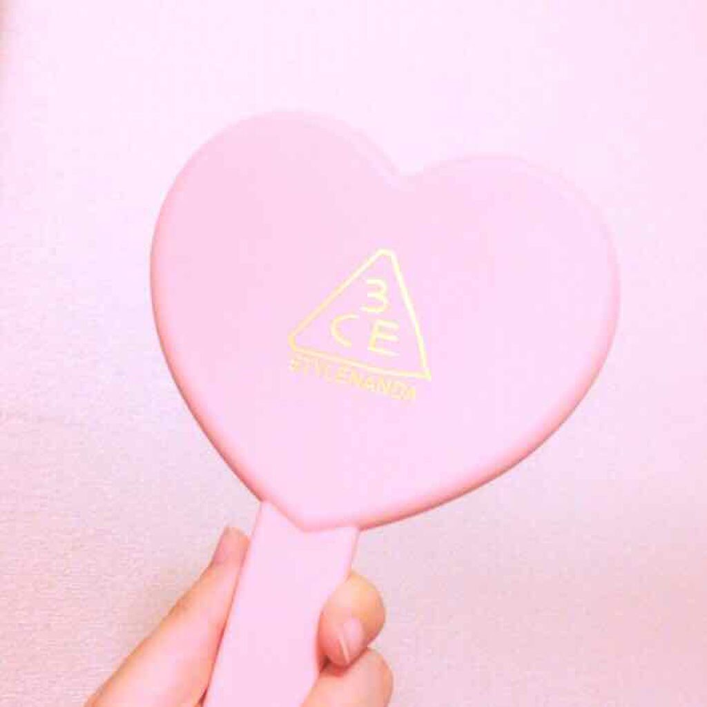 LOVE 3CE heart hand mirror/3CE/その他化粧小物を使ったクチコミ(1枚目)