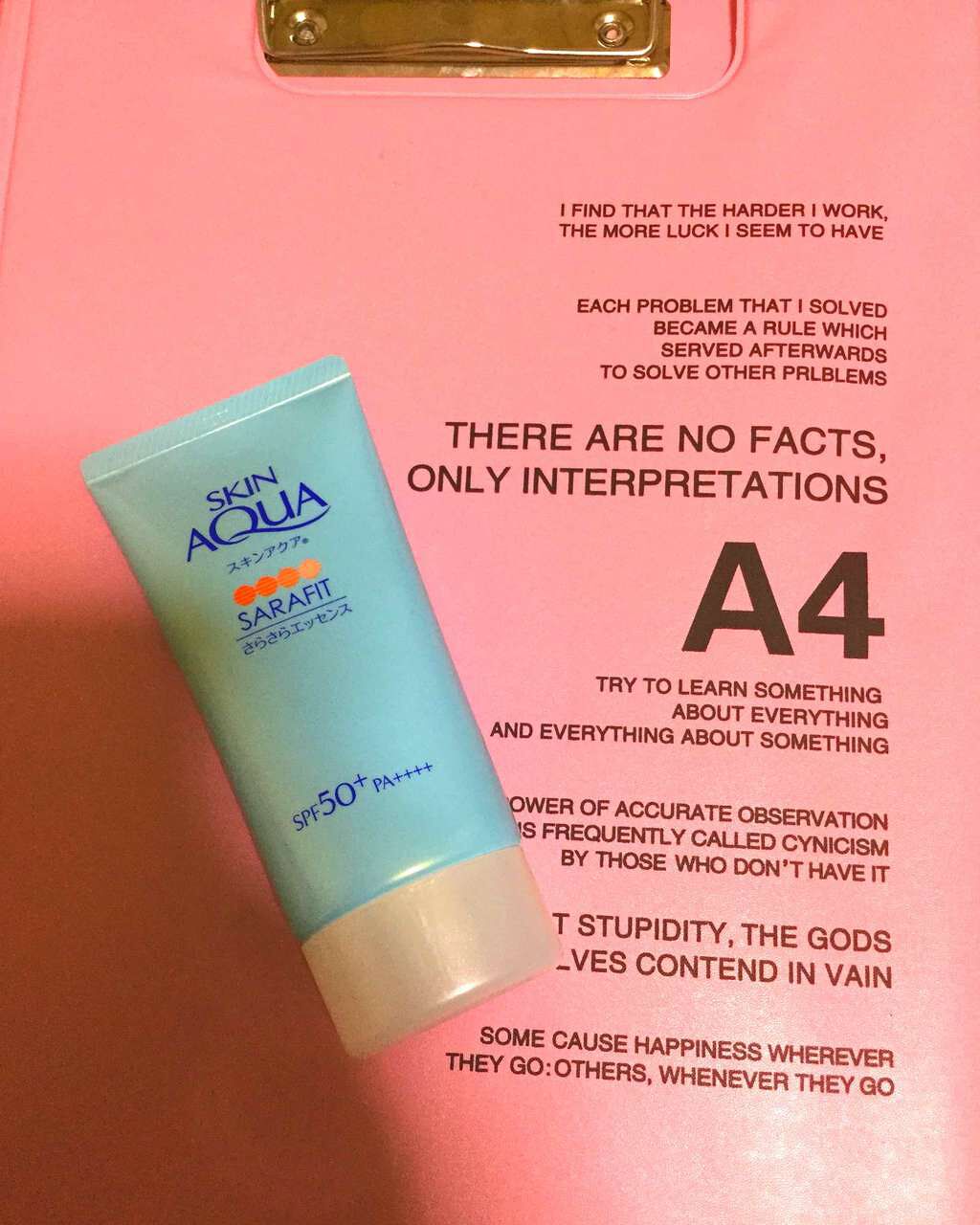 サラフィットUV さらさらエッセンス 無香料/スキンアクア/日焼け止め・UVケアを使ったクチコミ(1枚目)