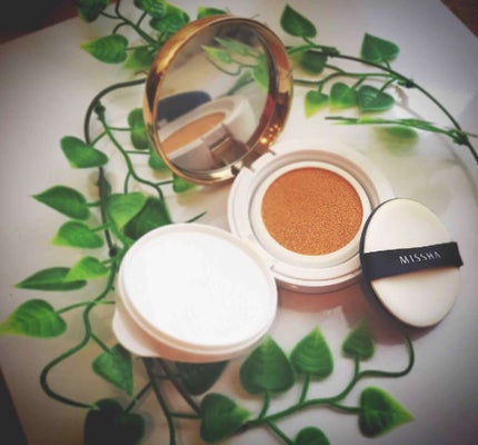 M クッション ファンデーション(モイスチャー)/MISSHA/クッションファンデーションを使ったクチコミ(1枚目)