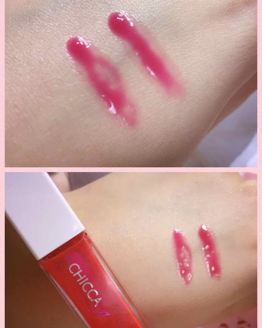メスメリック グロスオン/CHICCA/リップグロスを使ったクチコミ(2枚目)