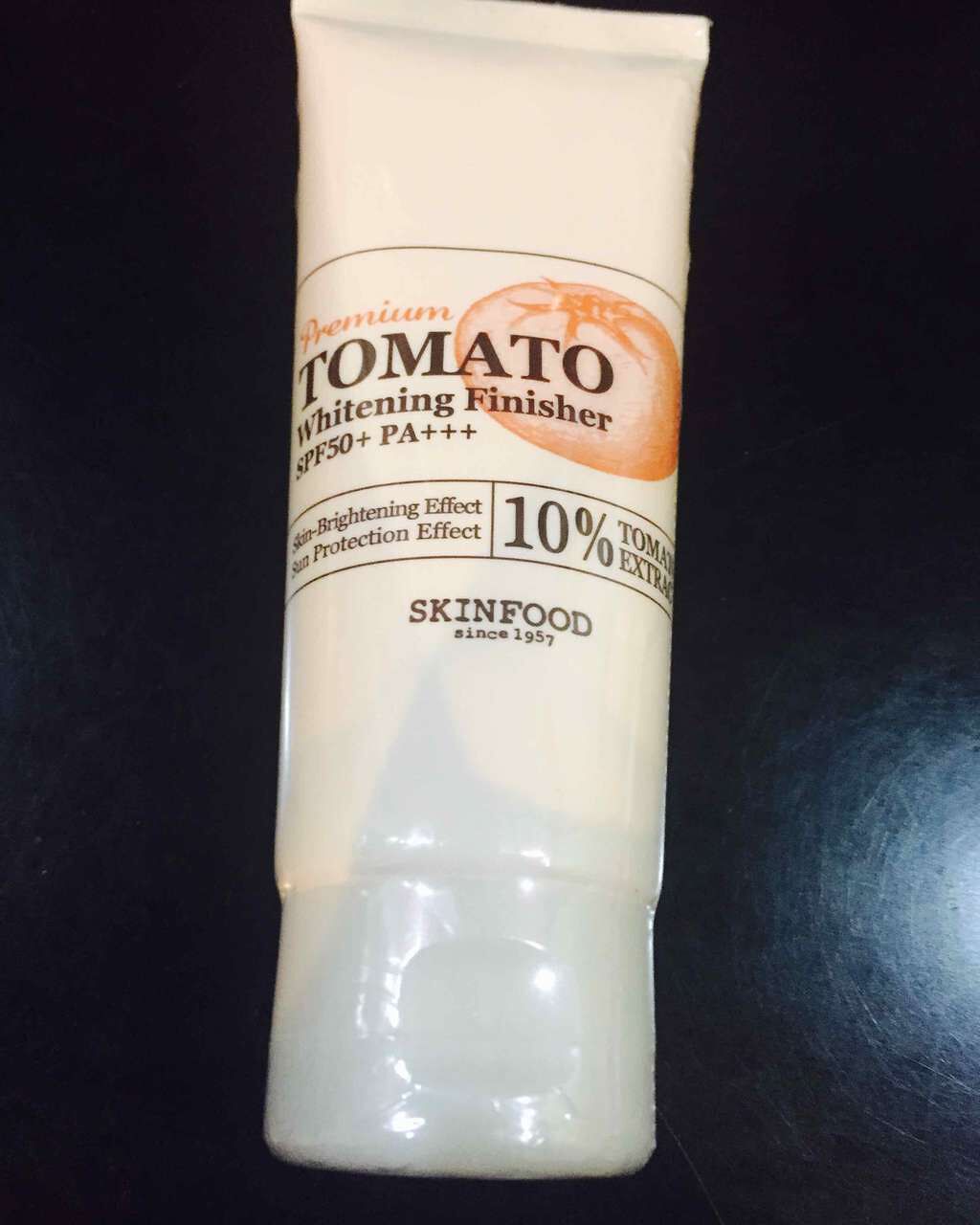 プレミアムトマト ブライトニング フィニッシャー/SKINFOOD/化粧下地を使ったクチコミ(1枚目)