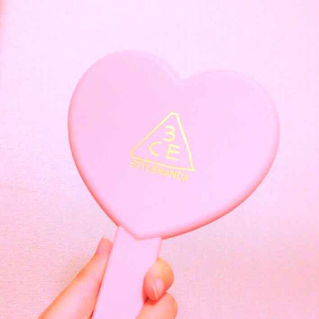 LOVE 3CE heart hand mirror/3CE/その他化粧小物を使ったクチコミ（1枚目）