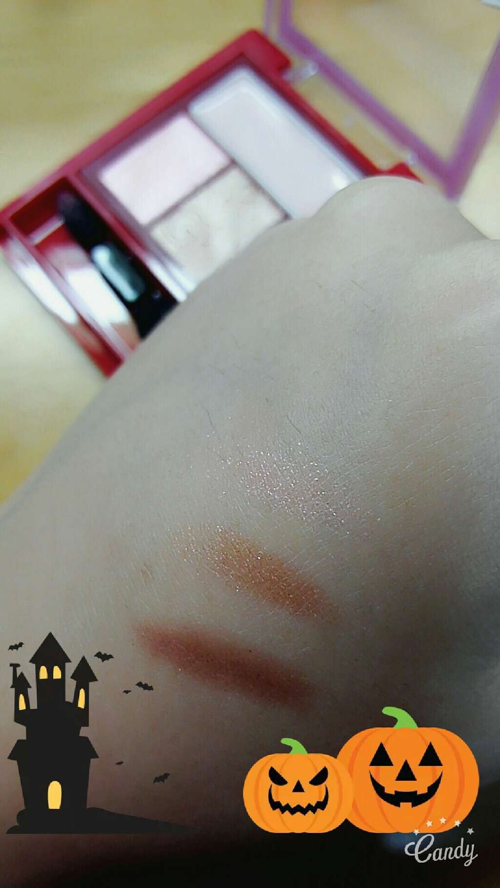 アクセントカラーアイズ CC/インテグレート/アイシャドウパレットを使ったクチコミ(2枚目)