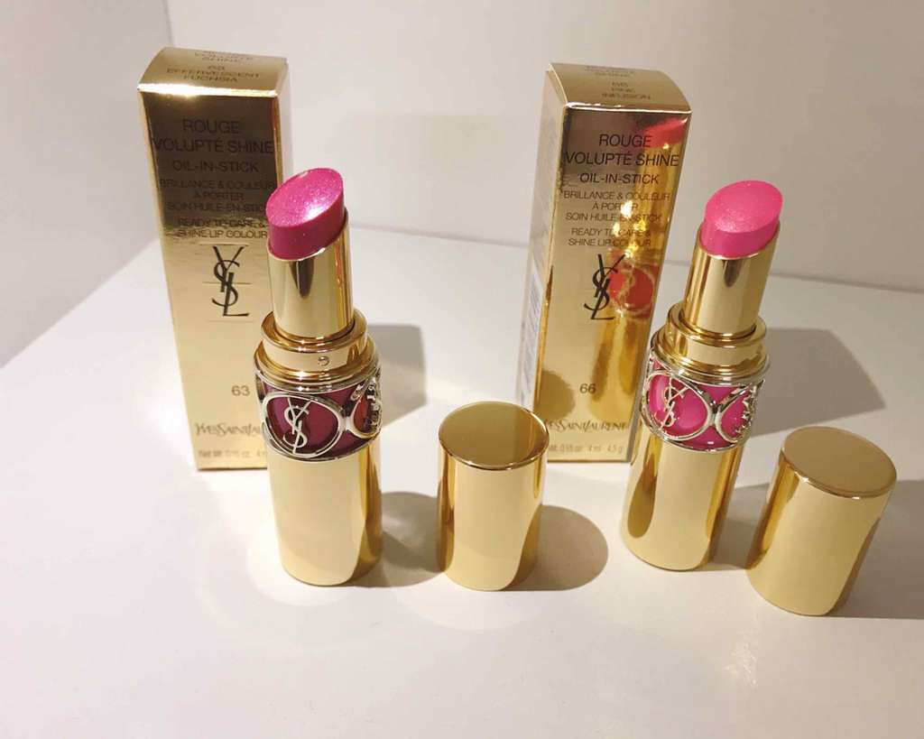 ルージュ ヴォリュプテ シャイン/YVES SAINT LAURENT BEAUTE/口紅を使ったクチコミ(2枚目)