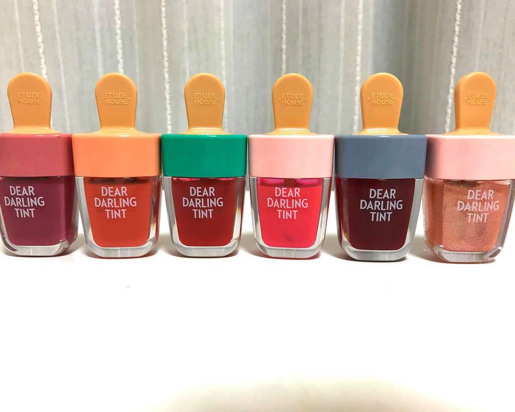 ディアダーリン ウォータージェルティント （アイスティント）/ETUDE/口紅を使ったクチコミ（1枚目）