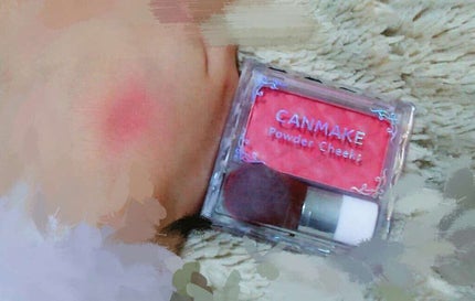【旧品】パウダーチークス PW37 ローズレッド/キャンメイク/パウダーチークを使ったクチコミ(2枚目)