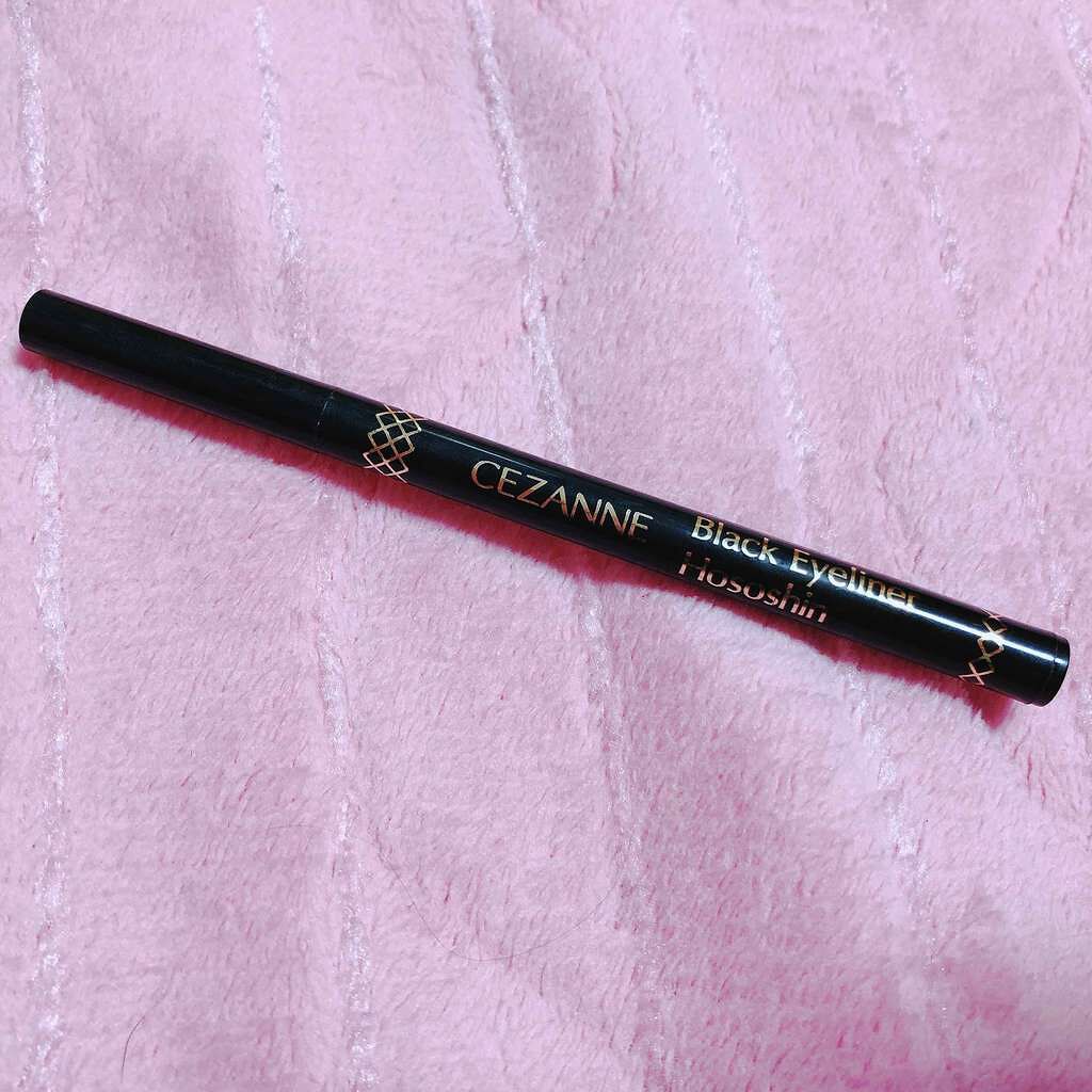 ブラックアイライナー細芯/CEZANNE/リキッドアイライナーを使ったクチコミ(1枚目)