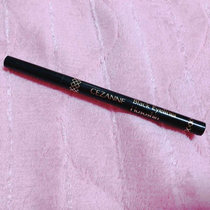 ブラックアイライナー細芯/CEZANNE/リキッドアイライナーを使ったクチコミ(1枚目)