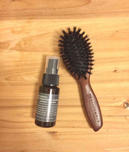 ウッドヘアブラシ ブラウン/MARKS&WEB/ヘアブラシを使ったクチコミ(1枚目)