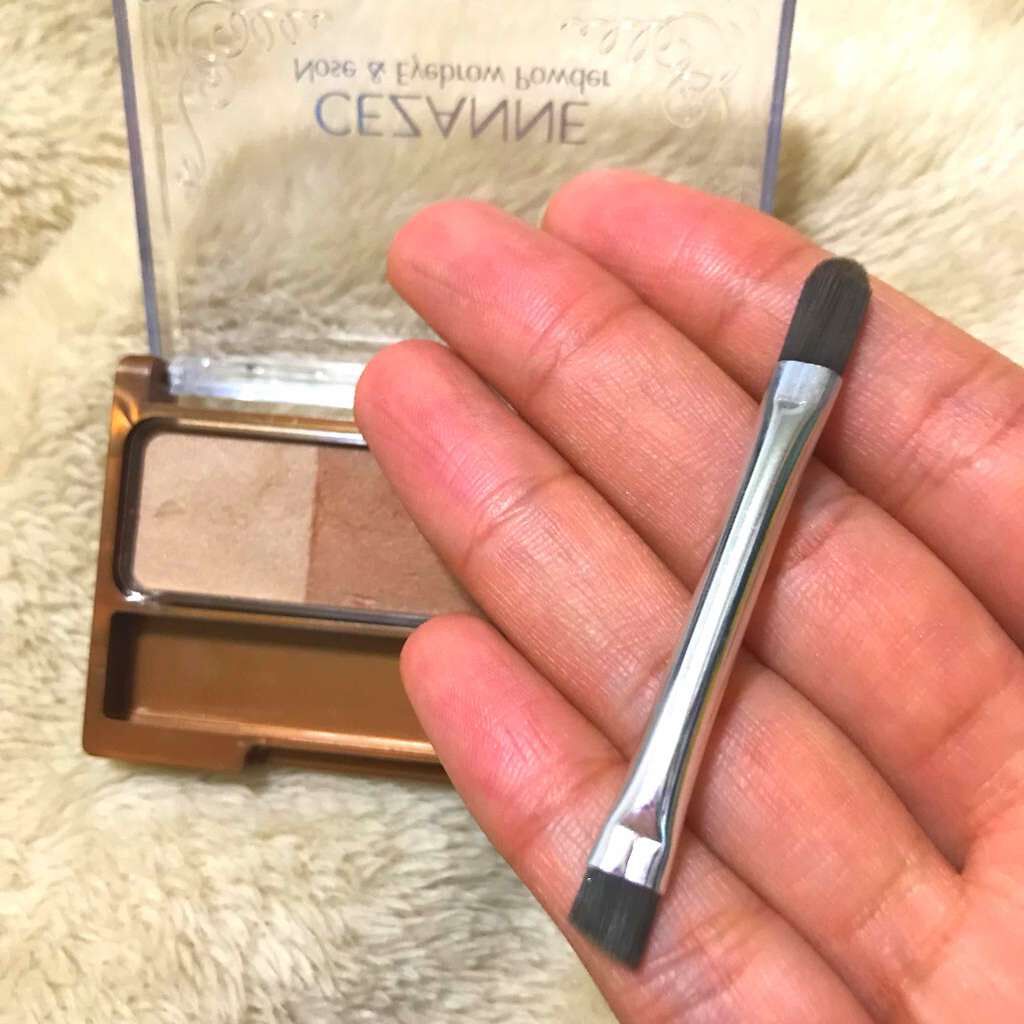 ノーズ&アイブロウパウダー/CEZANNE/パウダーアイブロウを使ったクチコミ(3枚目)