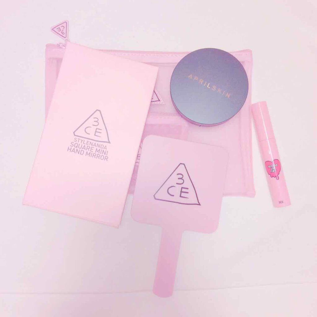 3CE スクエア ミニ ハンドミラー/3CE/その他化粧小物を使ったクチコミ(1枚目)