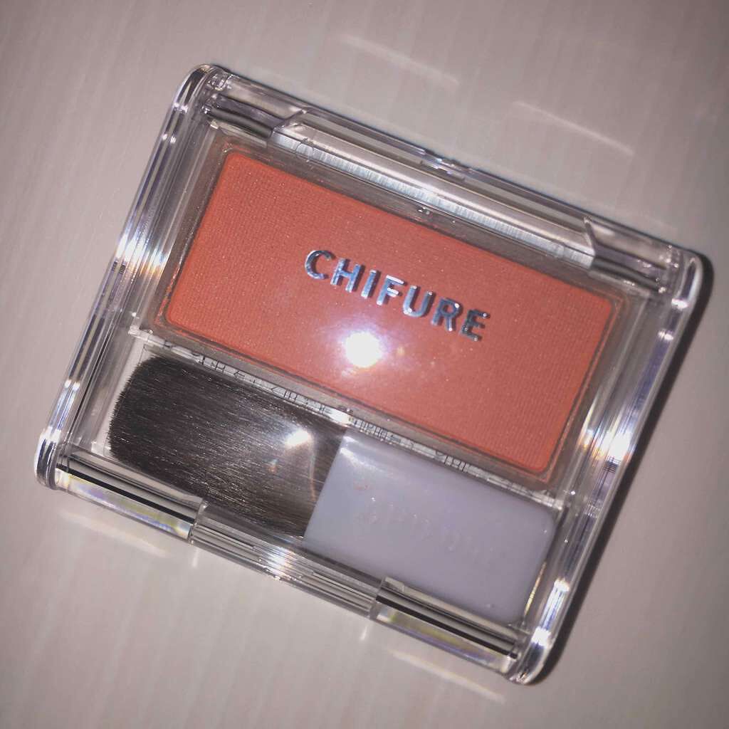 チーク カラー(ブラシ付)/ちふれ/パウダーチークを使ったクチコミ(1枚目)