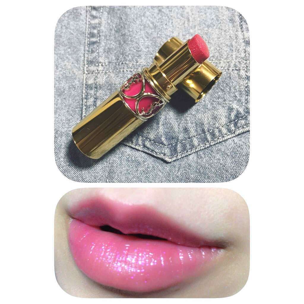 ルージュ ヴォリュプテ シャイン/YVES SAINT LAURENT BEAUTE/口紅を使ったクチコミ(1枚目)