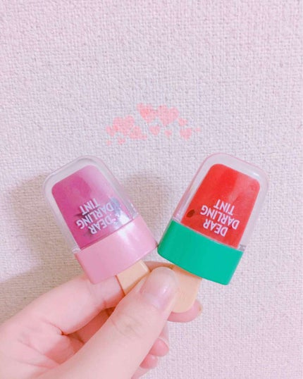 ディアダーリン ウォータージェルティント (アイスティント)/ETUDE/口紅を使ったクチコミ(1枚目)