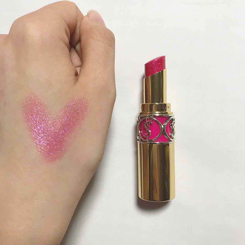 ルージュ ヴォリュプテ シャイン/YVES SAINT LAURENT BEAUTE/口紅を使ったクチコミ(2枚目)