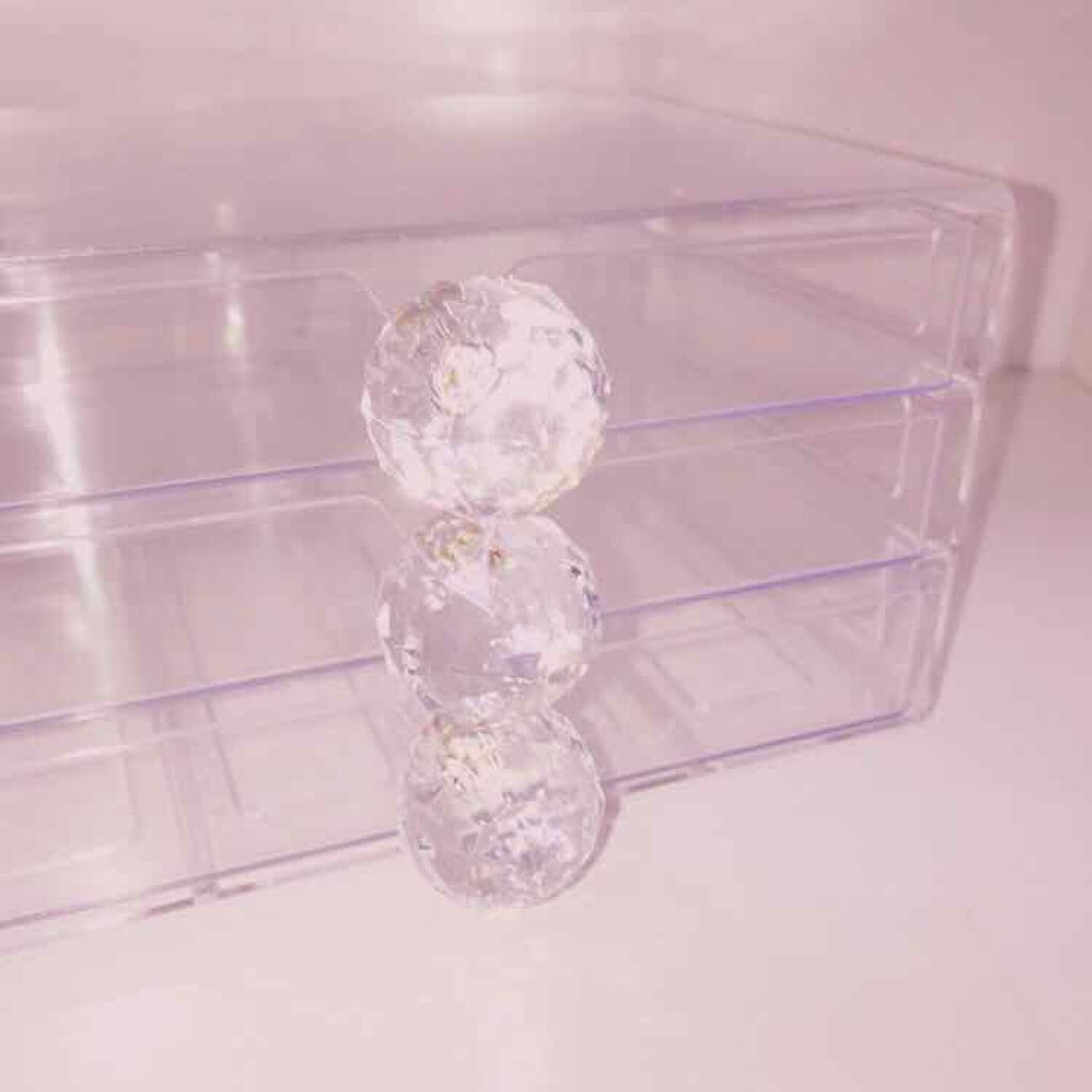 3段式クリアーケース/DAISO/その他化粧小物を使ったクチコミ(2枚目)