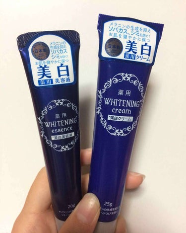 DAISO 薬用美白 クリームのクチコミ「📌 ダイソー 美白美容液＆美白クリーム

美白 という言葉につられて、買っちゃいました 🌱💗
.....」（1枚目）