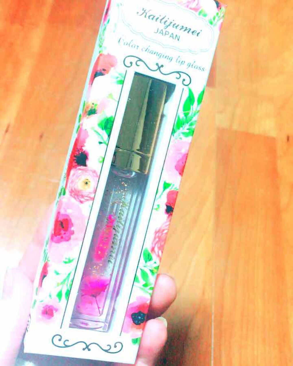 フラワーリップグロス/Kailijumei/リップグロスを使ったクチコミ(1枚目)