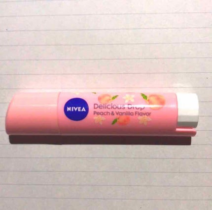 ニベア フレーバーリップ デリシャスドロップ ピーチの香り/ニベア/リップクリームを使ったクチコミ(2枚目)