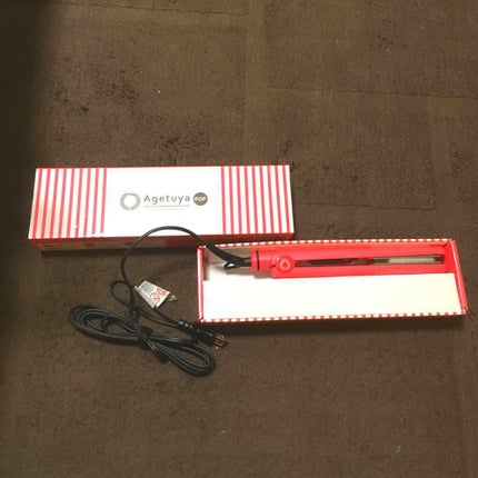 ローネジャパン アゲツヤポータブルミニアイロンのクチコミ「このヘアアイロンは、温度調節がいいです!カラーもいっぱいあります。オススメします^_^..」(1枚目)