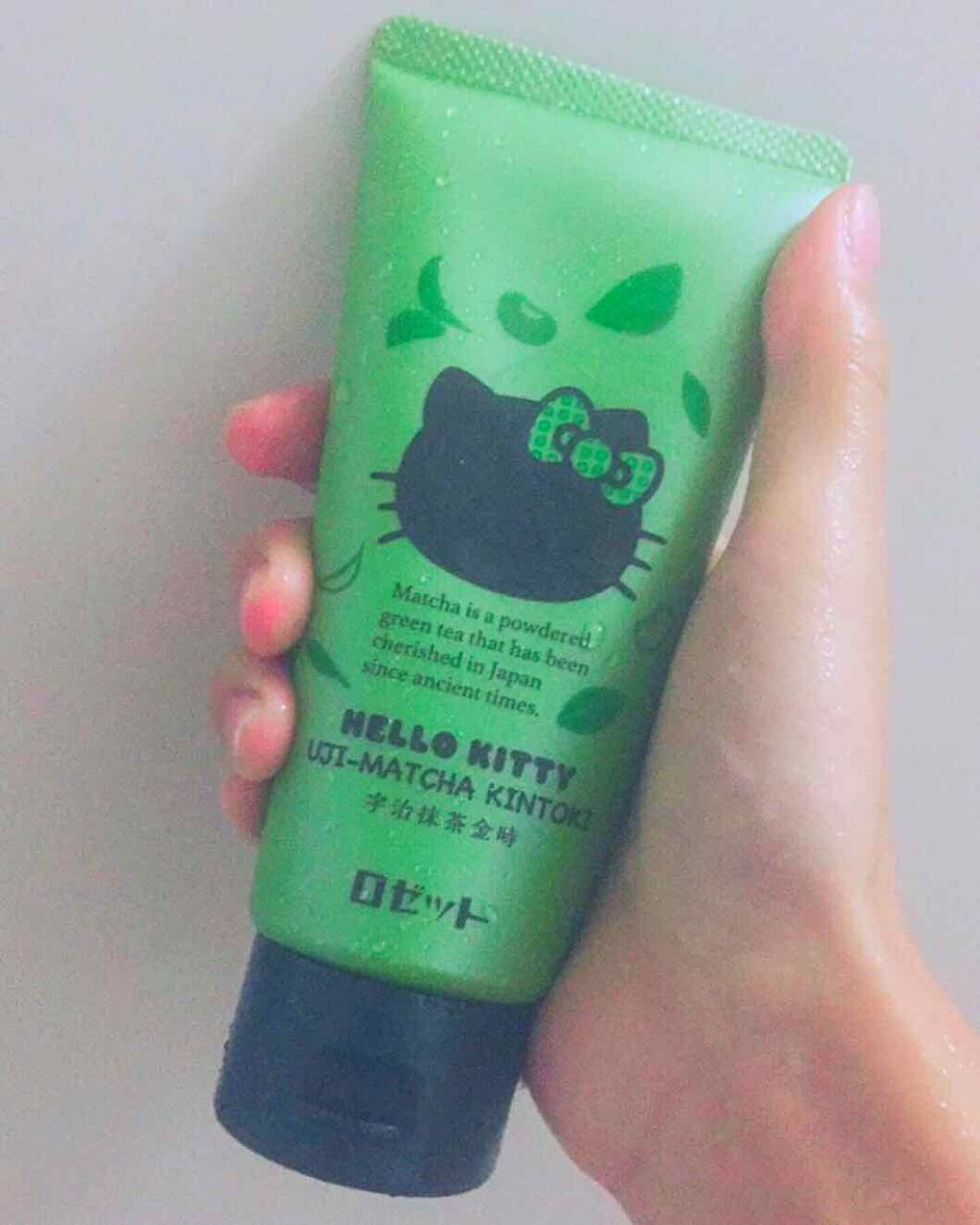 ハローキティ 抹茶と小豆の練り石けん/ロゼット/洗顔フォームを使ったクチコミ（1枚目）