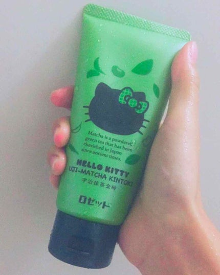 ハローキティ 抹茶と小豆の練り石けん/ロゼット/洗顔フォームを使ったクチコミ(1枚目)