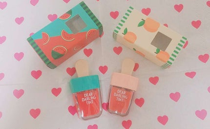 ディアダーリン ウォータージェルティント (アイスティント)/ETUDE/口紅を使ったクチコミ(1枚目)