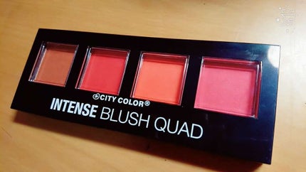 INTENSE BLUSH QUAD /City Cosmetics/パウダーチークを使ったクチコミ(1枚目)