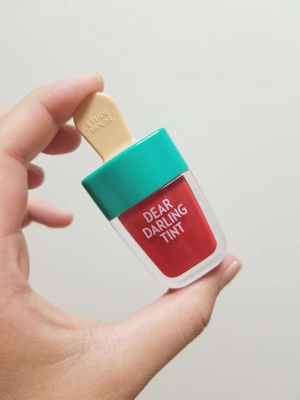 ディアダーリン ウォータージェルティント (アイスティント) RD307 スイカバー/ETUDE/口紅を使ったクチコミ(1枚目)