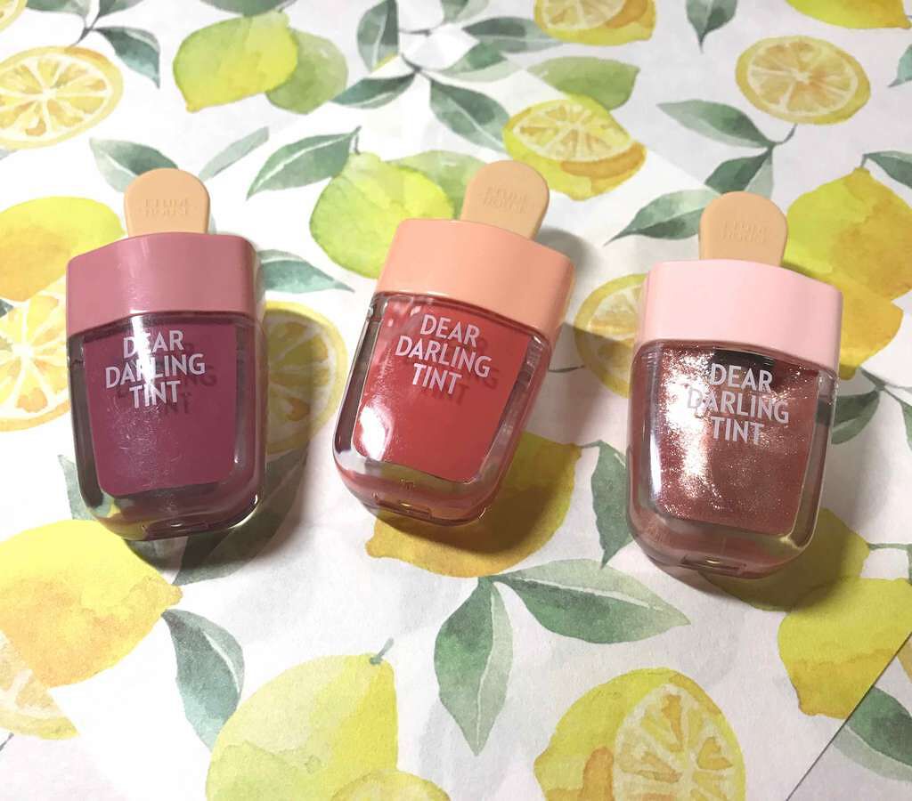 ディアダーリン ウォータージェルティント (アイスティント)/ETUDE/口紅を使ったクチコミ(1枚目)