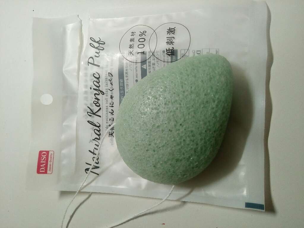 天然こんにゃくパフ/DAISO/その他スキンケアグッズを使ったクチコミ(1枚目)