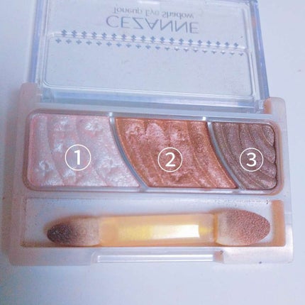 トーンアップアイシャドウ/CEZANNE/アイシャドウパレットを使ったクチコミ(1枚目)