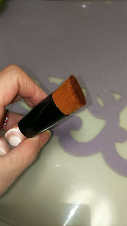 春姫 ファンデーションブラシ/DAISO/メイクブラシを使ったクチコミ(2枚目)