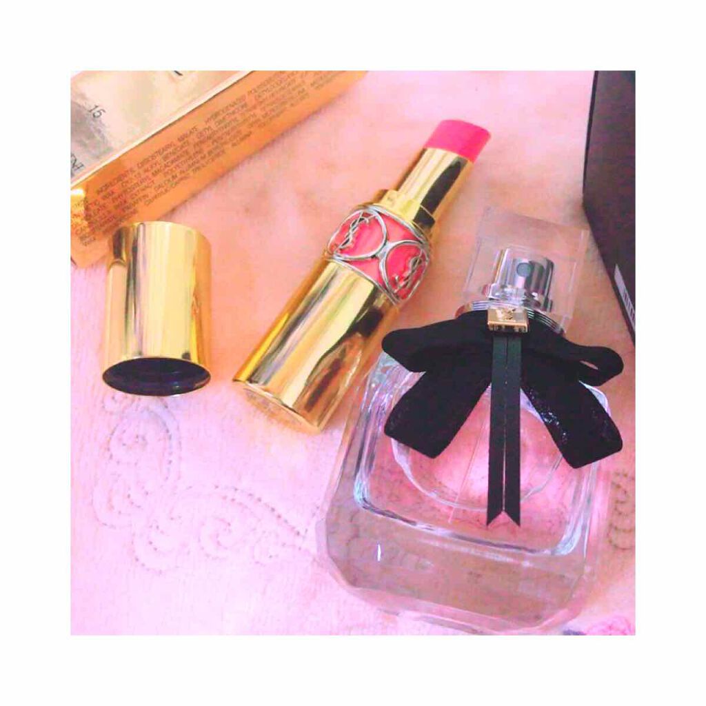 ルージュ ヴォリュプテ シャイン/YVES SAINT LAURENT BEAUTE/口紅を使ったクチコミ(1枚目)