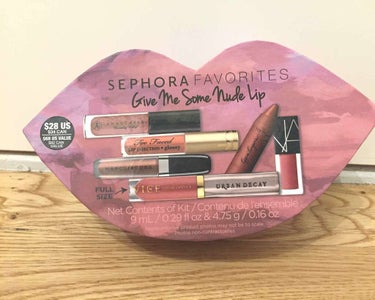 SEPHORA SEPHORA FAVORITES  Give me some nude Lipのクチコミ「ミニサイズが5本、現品サイズが一本のかなりお得なセットですΣ( ꒪□꒪)‼

＊URBAN D.....」（1枚目）