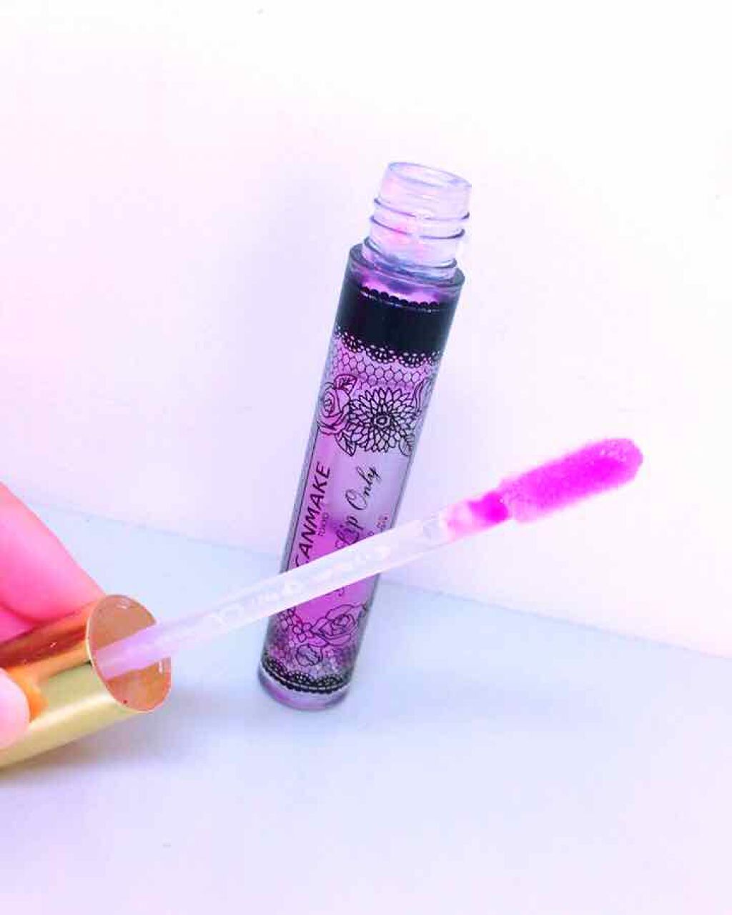 ユアリップオンリーグロス 04 クリア＆ブラック/キャンメイク/リップグロスを使ったクチコミ（2枚目）