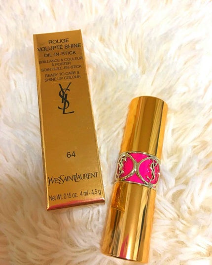 ルージュ ヴォリュプテ シャイン/YVES SAINT LAURENT BEAUTE/口紅を使ったクチコミ(1枚目)