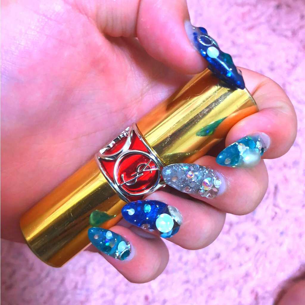 ルージュ ヴォリュプテ シャイン/YVES SAINT LAURENT BEAUTE/口紅を使ったクチコミ（1枚目）