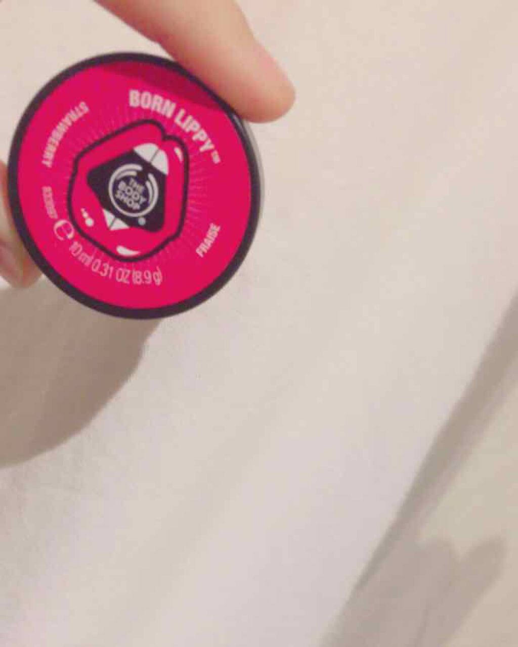 ボーンリッピー リップバーム ストロベリー/THE BODY SHOP/リップバームを使ったクチコミ（1枚目）