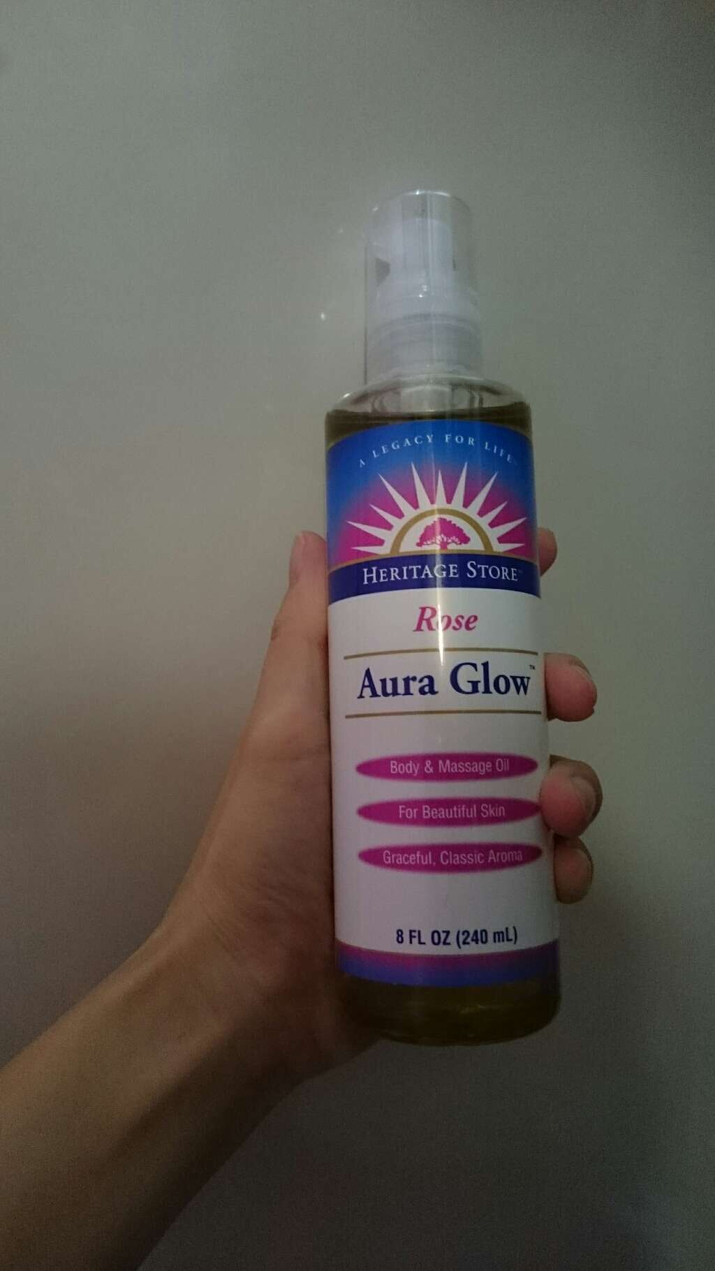 オーラグロー（ローズ）/Heritage consumer products(海外)/ボディオイルを使ったクチコミ（1枚目）