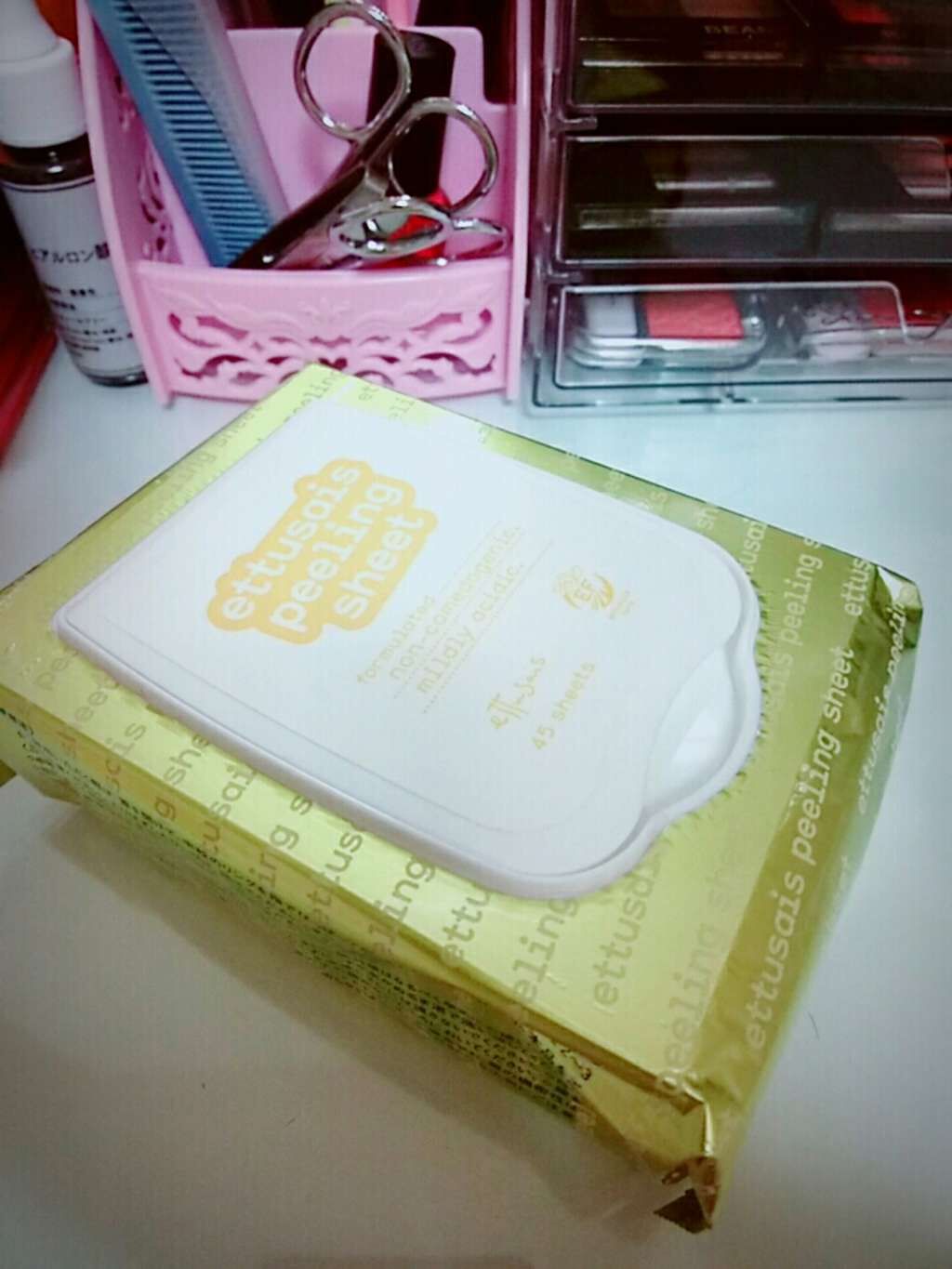 ふきとりピーリングシートN/ettusais/ピーリングを使ったクチコミ(1枚目)