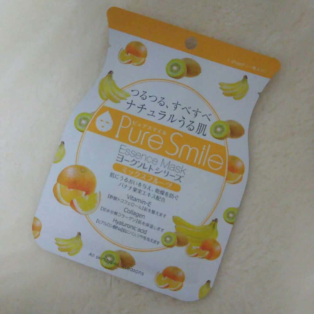 ヨーグルトシリーズ ミックスフルーツ/Pure Smile/シートマスク・パックを使ったクチコミ（1枚目）