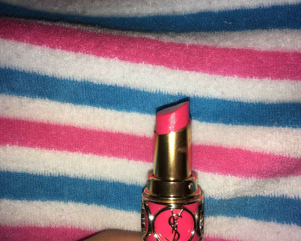 ルージュ ヴォリュプテ シャイン/YVES SAINT LAURENT BEAUTE/口紅を使ったクチコミ（2枚目）