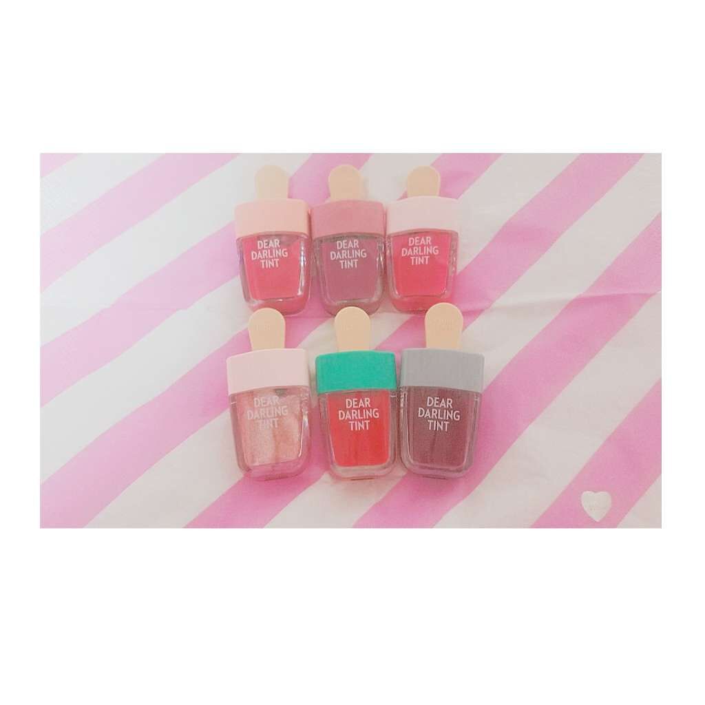 ディアダーリン ウォータージェルティント (アイスティント)/ETUDE/口紅を使ったクチコミ(1枚目)