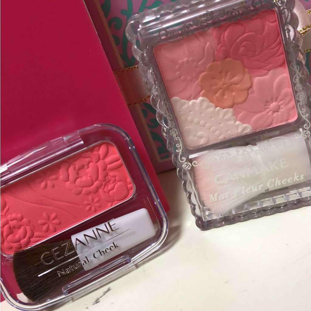 マットフルールチークス/キャンメイク/パウダーチークを使ったクチコミ（1枚目）