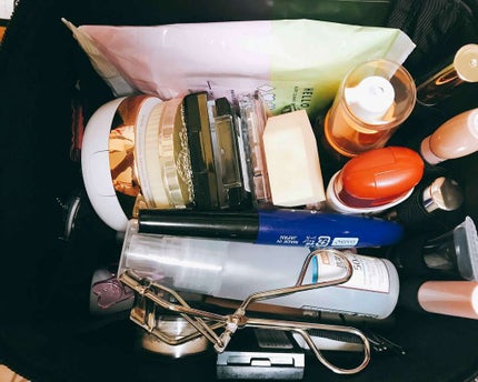 ナイロンメイクボックス・S(旧)/無印良品/化粧ポーチを使ったクチコミ(3枚目)